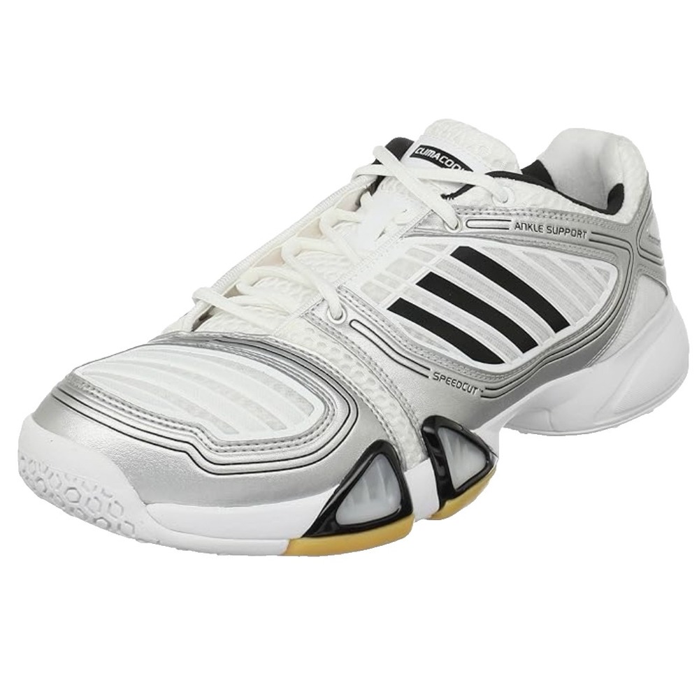 Adidas Team Volleyball Court Shoes Ankle Support Protection White Gray‎ Womens 9